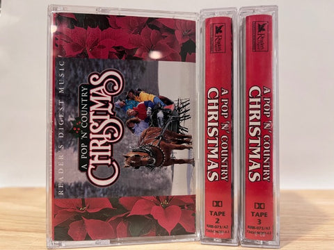 READERS DIGEST: A POP n COUNTRY CHRISTMAS - [3 tapes] CASSETTE TAPE