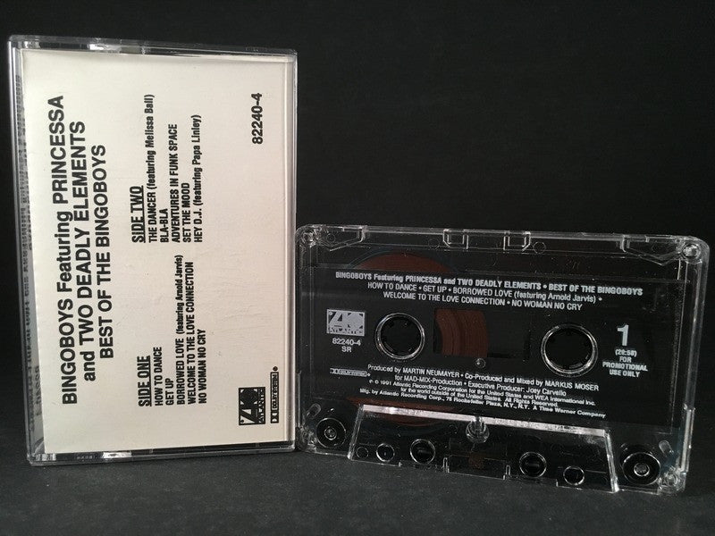 BINGOBOYS FEAT: princessa & the deadly elements : best of PROMOTIONAL CASSETTE TAPE