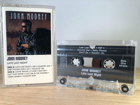 JOHN MOONEY - late last night - CASSETTE TAPE