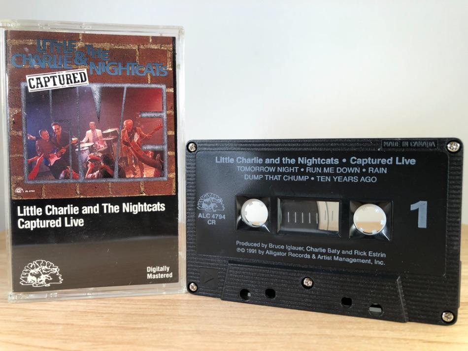 LITTLE CHARLIE AND THE NIGHTCATS - captured live - CASSETTE TAPE