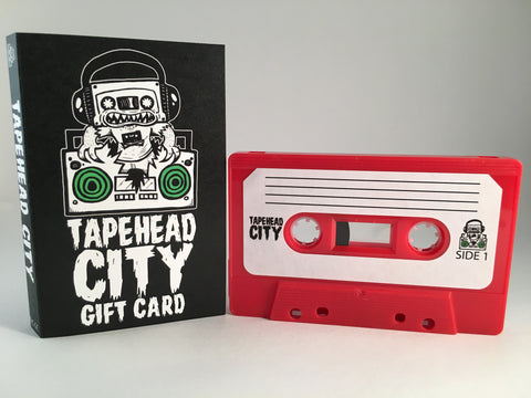 TAPEHEAD CITY GIFT CARD/ BLANK CASSETTE - RED