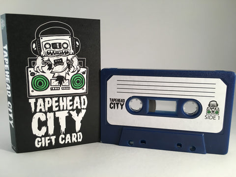 TAPEHEAD CITY GIFT CARD / BLANK CASSETTE - BLUE