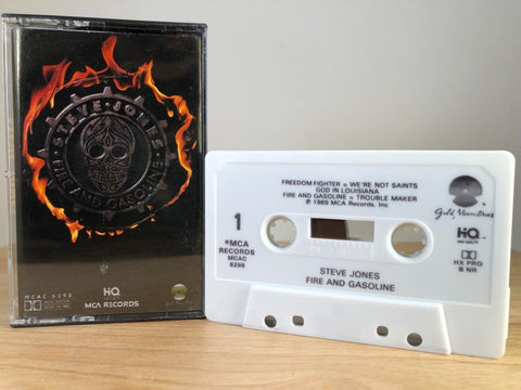 STEVE JONES - fire and gasoline - CASSETTE TAPE