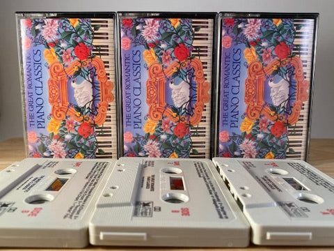 THE GREAT ROMANTIC PIANO CLASSICS [3 tape set] - CASSETTE TAPES