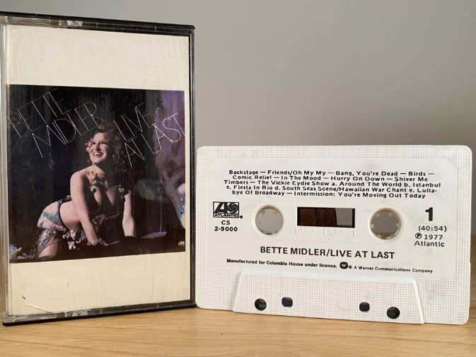 BETTE MIDLER - live at last - CASSETTE TAPE