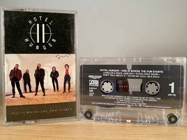 HOTEL HUNGER - this is where the fun starts - CASSETTE TAPE