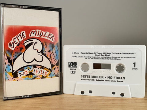 BETTE MIDLER - no frills - CASSETTE TAPE