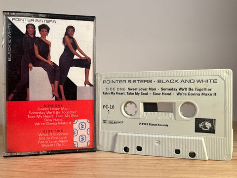 POINTER SISTERS - black and white - CASSETTE TAPE