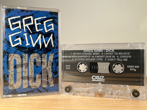 GREG GINN - dick - CASSETTE TAPE