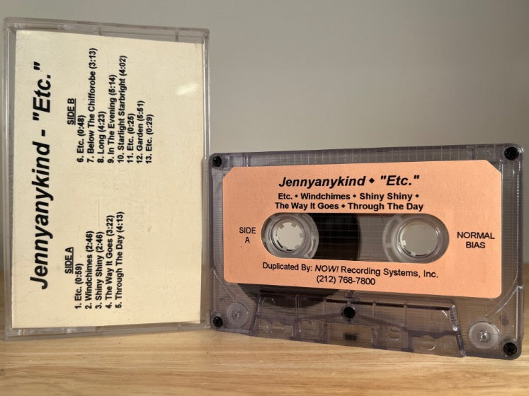 JENNYANYKIND - etc - CASSETTE TAPE