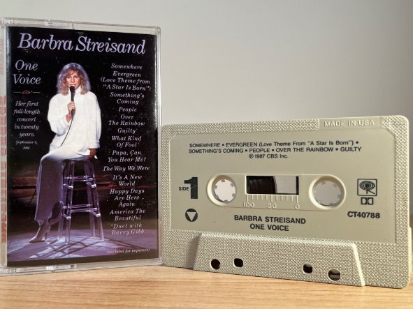 BARBRA STREISAND - one voice - CASSETTE TAPE