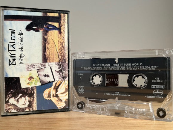 BILLY FALCON - pretty blue world - CASSETTE TAPE