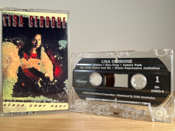 LISA CERBONE - close your eyes - CASSETTE TAPE