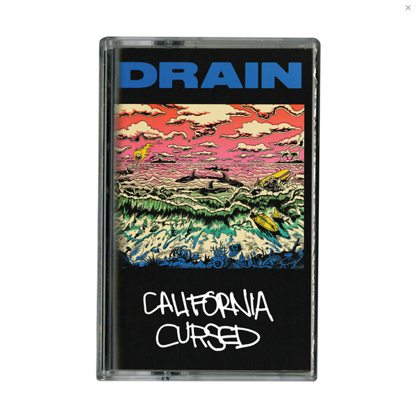 DRAIN "CALIFORNIA CURSED" BRAND NEW CASSETTE TAPE TAPEHEAD CITY