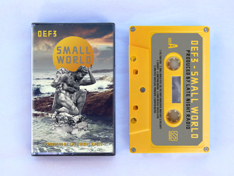 Small World (Produced by Late Night Radio) by Def3 - BRAND NEW CASSETTE TAPE