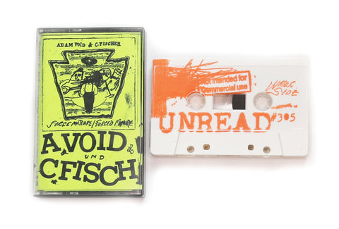 ADAM VOID & C.FISCHER - Force Majeure / Forced Manure - BRAND NEW CASSETTE TAPE