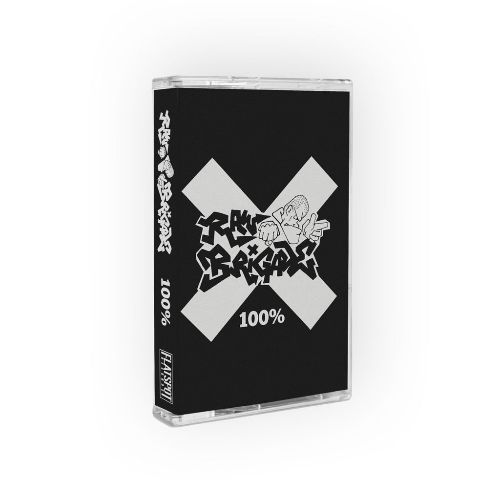 RAW BRIGADE - 100% - CASSETTE TAPE