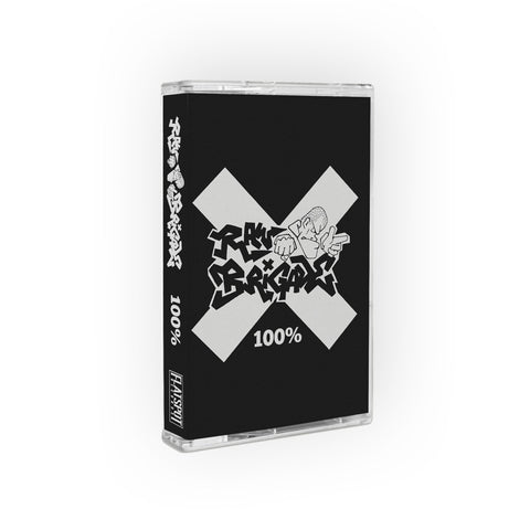 RAW BRIGADE - 100% - CASSETTE TAPE