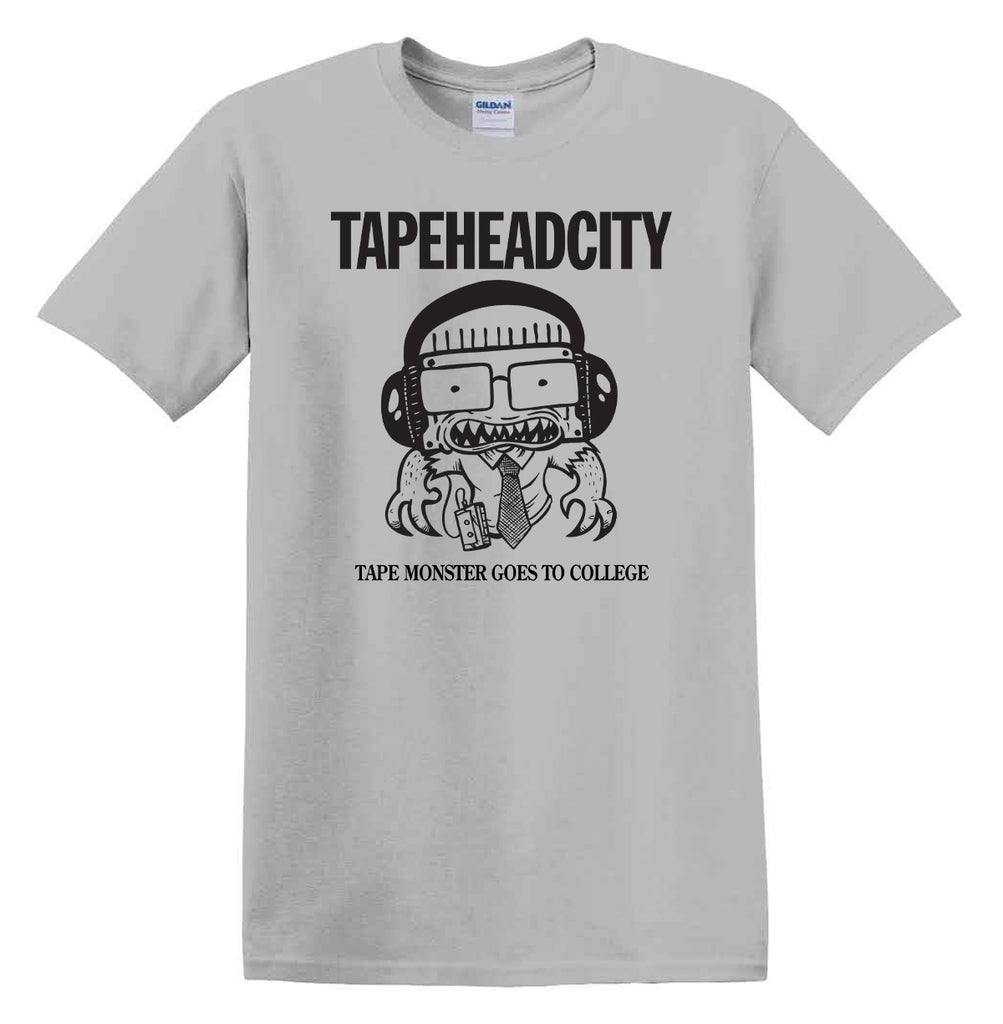 Tape Monster Goes to College T-SHIRT (Ice Grey) [pre-order]