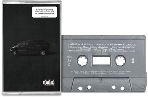KENDRICK LAMAR - good Kid, M.A.A.D City (10th Anniversary Edition) [Black Cassette] - BRAND NEW CASSETTE TAPE