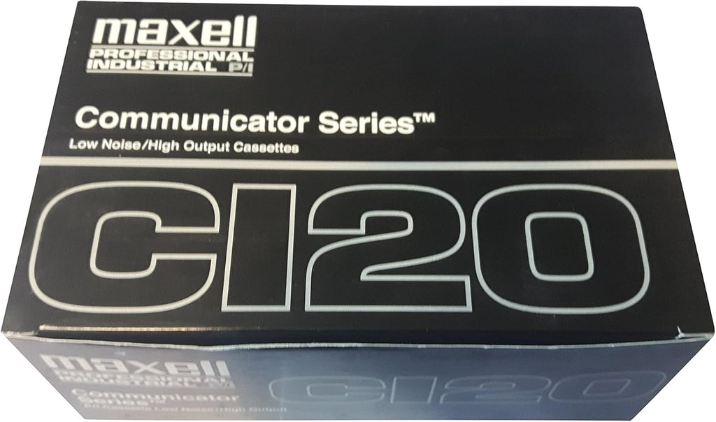 Maxell C120 Communicator Professional Series P/I - 10 PACK - BRAND NEW BLANK CASSETTES