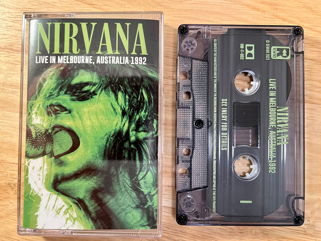 NIRVANA - Live In Melbourne, Australia 1992 - BRAND NEW CASSETTE 