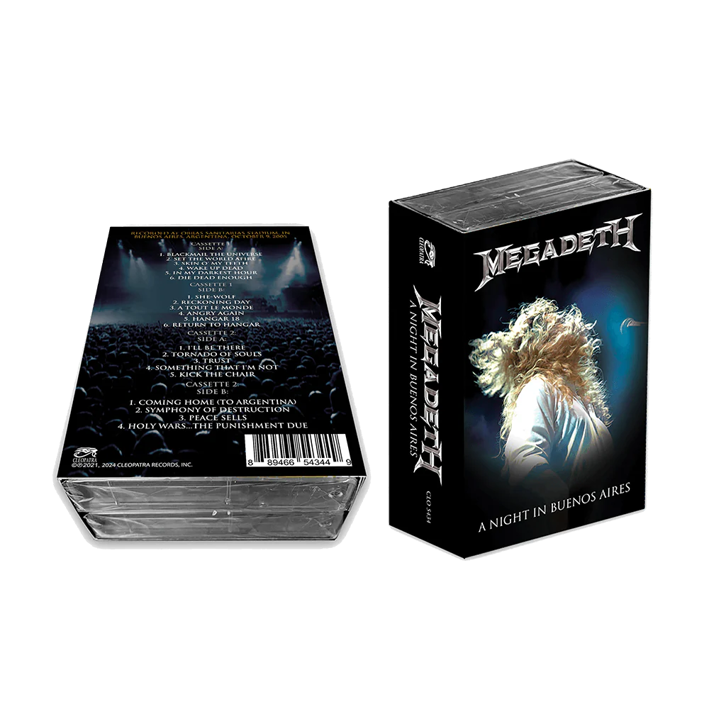 MEGADETH - A Night In Buenos Aires (Double Cassette) - BRAND NEW CASSETTE TAPE
