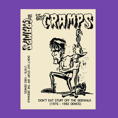 THE CRAMPS - ‘Don't Eat Stuff Off The Sidewalk’  - BRAND NEW CASSETTE TAPE