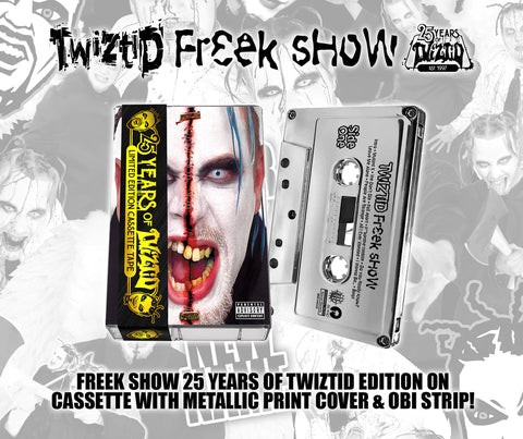 TWIZTID "FREEK SHOW" 25 YEARS OF TWIZTID EDITION - BRAND NEW CASSETTE TAPE