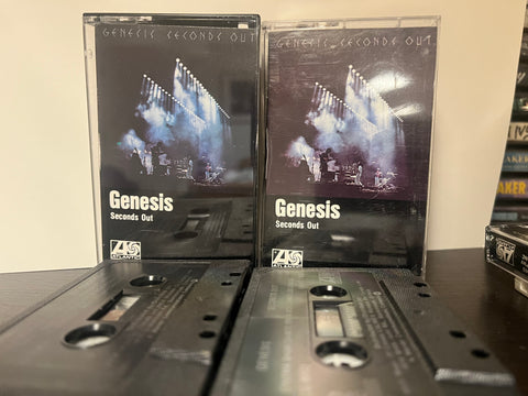 GENESIS - seconds out [part 1 & 2] - 2 X CASSETTE TAPES [black shell]