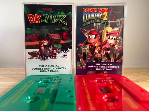 DONKEY KONG COUNTRY 1 & 2 - BRAND NEW CASSETTE TAPES