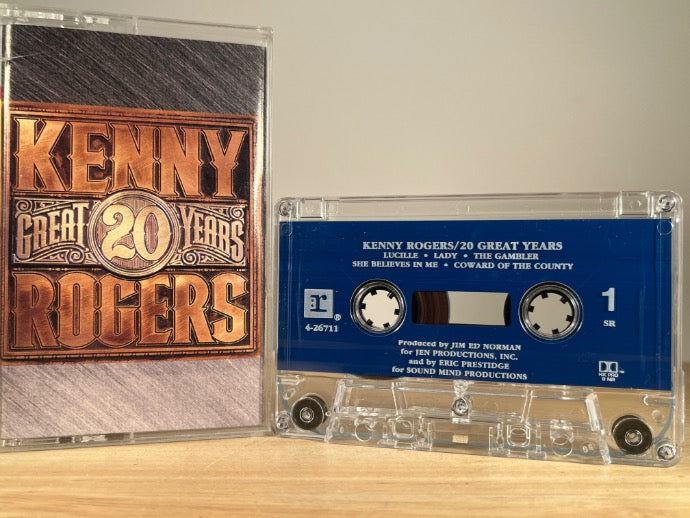 KENNY ROGERS – 20 Great Years – CASSETTE TAPE