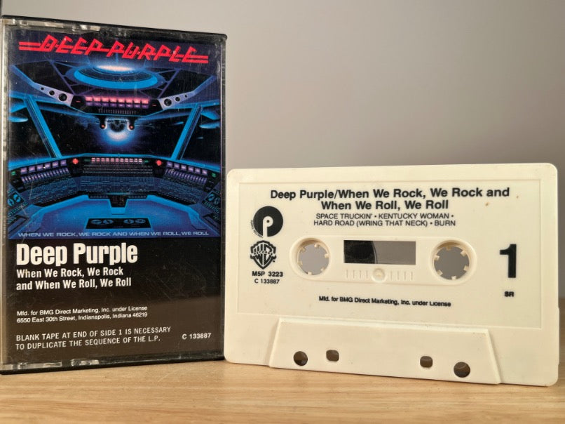 DEEP PURPLE - When We Rock, We Rock and When We Roll, We Roll - CASSETTE TAPE
