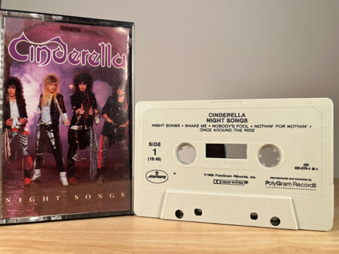 CINDERELLA - Night Songs - CASSETTE TAPE