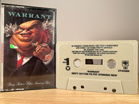 WARRANT - Dirty Rotten Filthy Stinking Rich - CASSETTE TAPE
