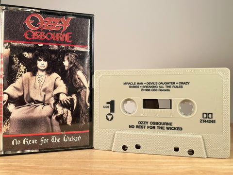 OZZY OSBOURNE - No Rest for the Wicked - CASSETTE TAPE