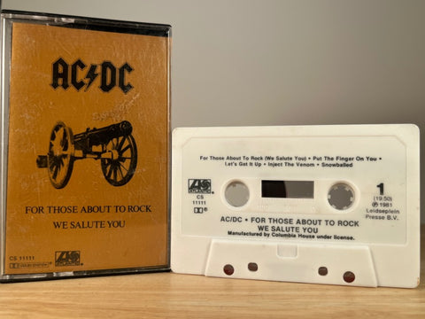 AC/DC - For Those About to Rock We Salute You - CASSETTE TAPE
