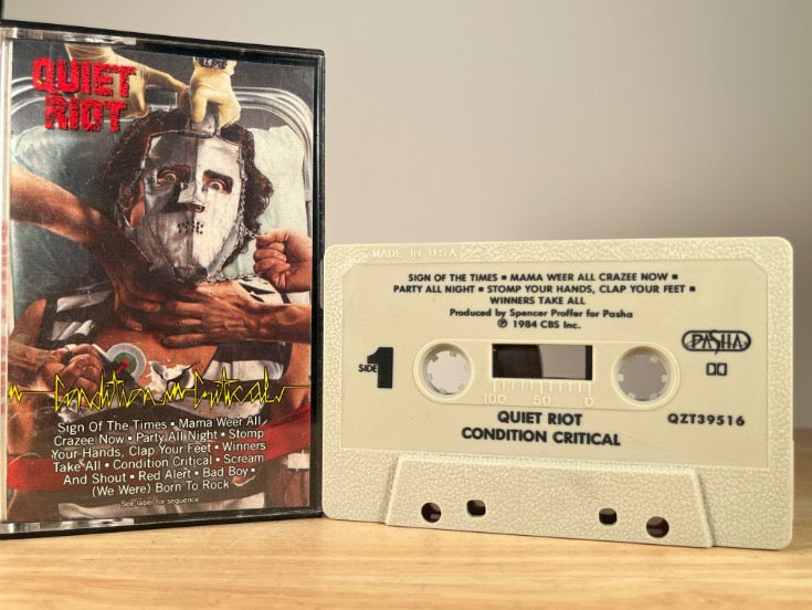 QUIET RIOT - Condition Critical - CASSETTE TAPE