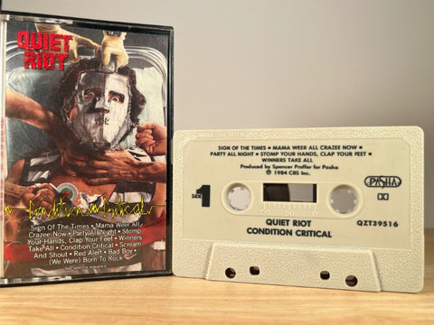QUIET RIOT - Condition Critical - CASSETTE TAPE
