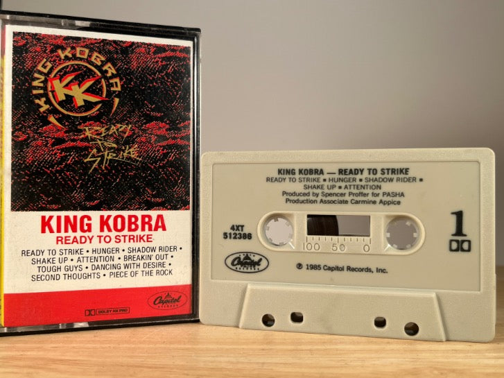 KING KOBRA - Ready to Strike - CASSETTE TAPE
