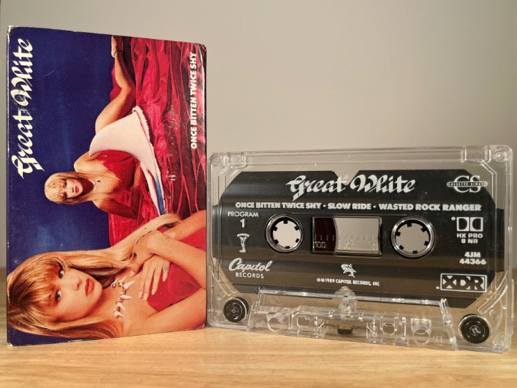 GREAT WHITE - Once Bitten twice shy [cassingle] - CASSETTE TAPE