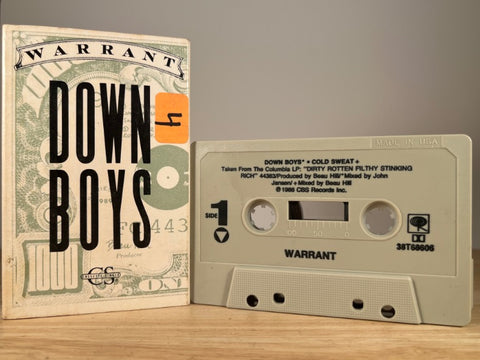WARRANT - Down Boys [cassingle] - CASSETTE TAPE