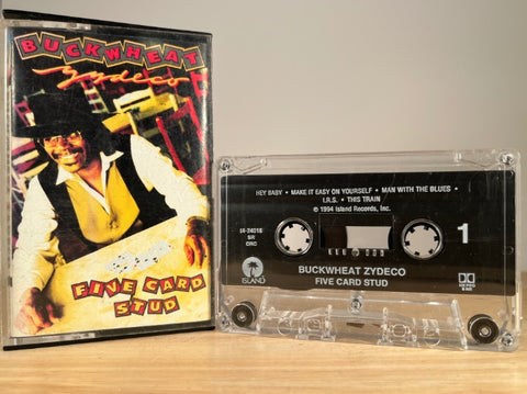 BUCKWHEAT ZYDECO – Five Card Stud – CASSETTE TAPE