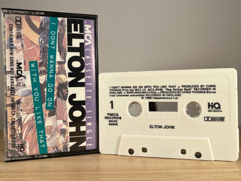 ELTON JOHN – Don't Wanna Go On With You Like That [cassingle] – CASSETTE TAPE