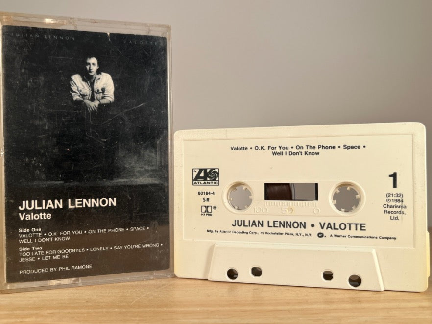 JULIAN LENNON – Valotte – CASSETTE TAPE