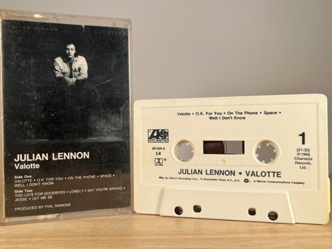 JULIAN LENNON – Valotte – CASSETTE TAPE
