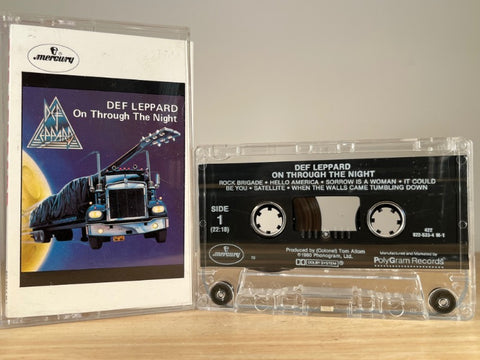 DEF LEPPARD – On Through the Night – CASSETTE TAPE