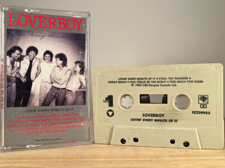LOVERBOY – Lovin’ Every Minute of It – CASSETTE TAPE