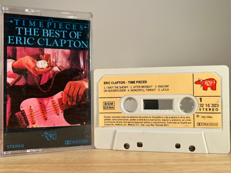 ERIC CLAPTON – Time Pieces: The Best of Eric Clapton – CASSETTE TAPE