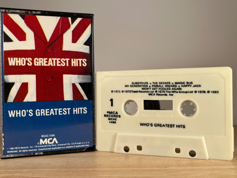 THE WHO – Who’s Greatest Hits – CASSETTE TAPE